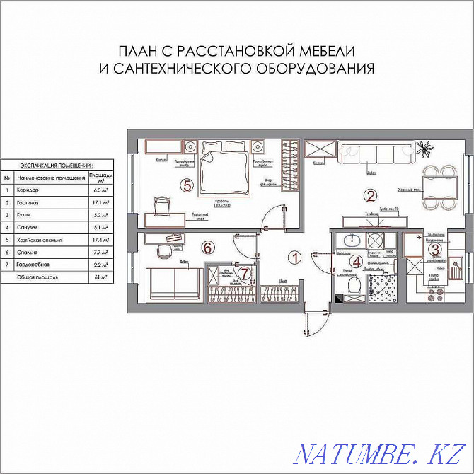 Redevelopment of apartments Acceptance certificate Legalization of the house Draft design Astana - photo 4