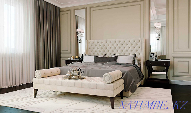 ?aza? stilinde oryndalatyn interior design. Interior designer Almaty - photo 4