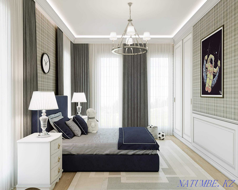 Elite interior design, 3D visualization, working drawings Almaty - photo 4