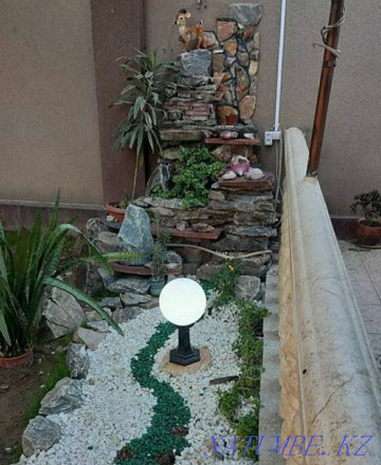 We build waterfalls, rocks, streams, gazebos, piers. pishery, art concrete Taraz - photo 4