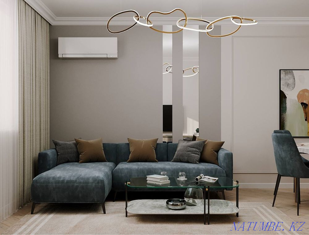 Интерьер дизайны, дизайн жобасы 3000тг. шаршы метрге  Астана - изображение 4