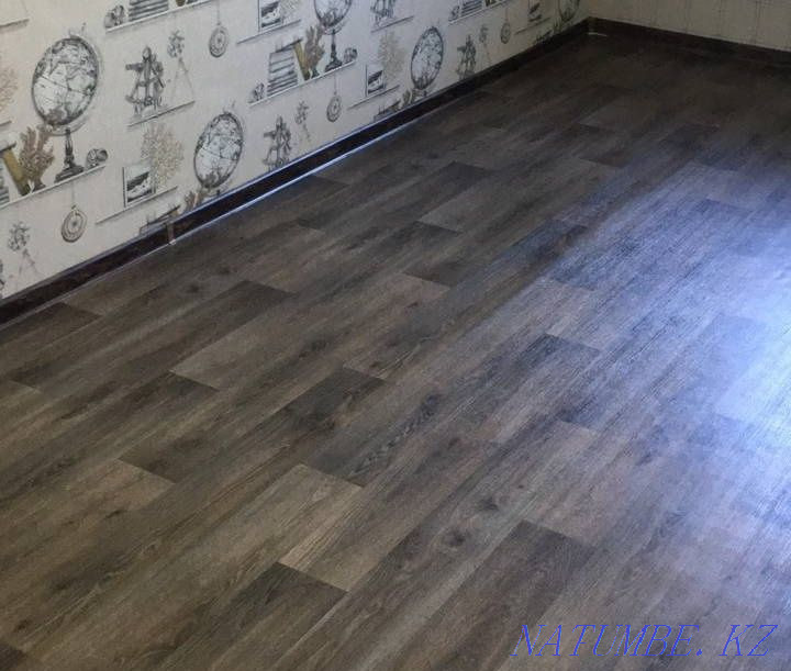 Укладка линолеума, ламината установка плинтуса  - изображение 2