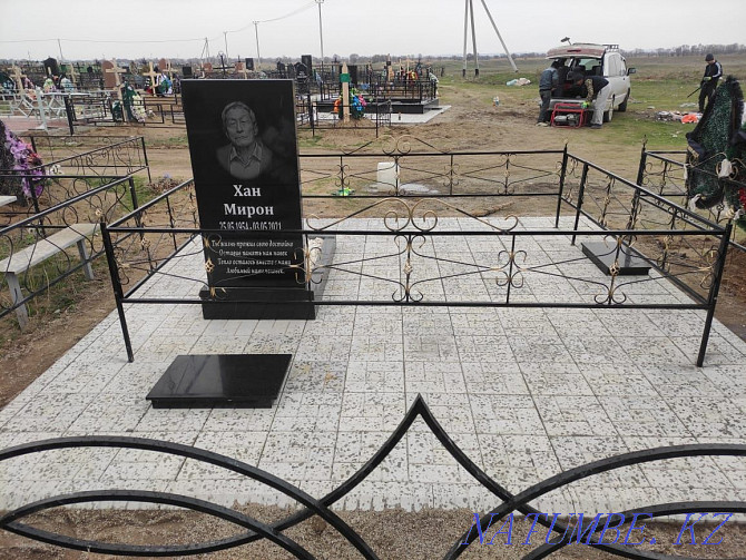 Monuments, fences. Ennoblement of the graves Almaty - photo 1