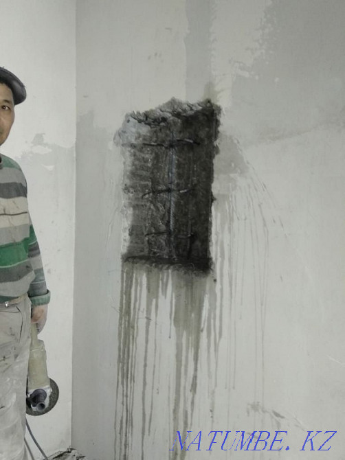 Алмазды бұрғылау. Бұрғылау. Саңылаулар. саңылаулар. Терезе. Есіктерді кесіңіз  Алматы - изображение 4