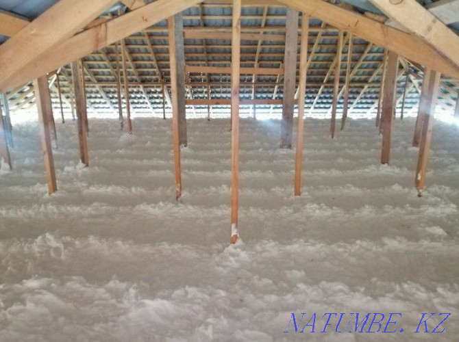 Insulation of the roof and walls interfloor ceilings of the attic Penoizol Aqtobe - photo 3