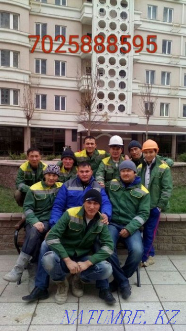 Тас төсеу, Тротуарды төсеу, төсеу тақтайшаларын төсеу.  Алматы - изображение 1