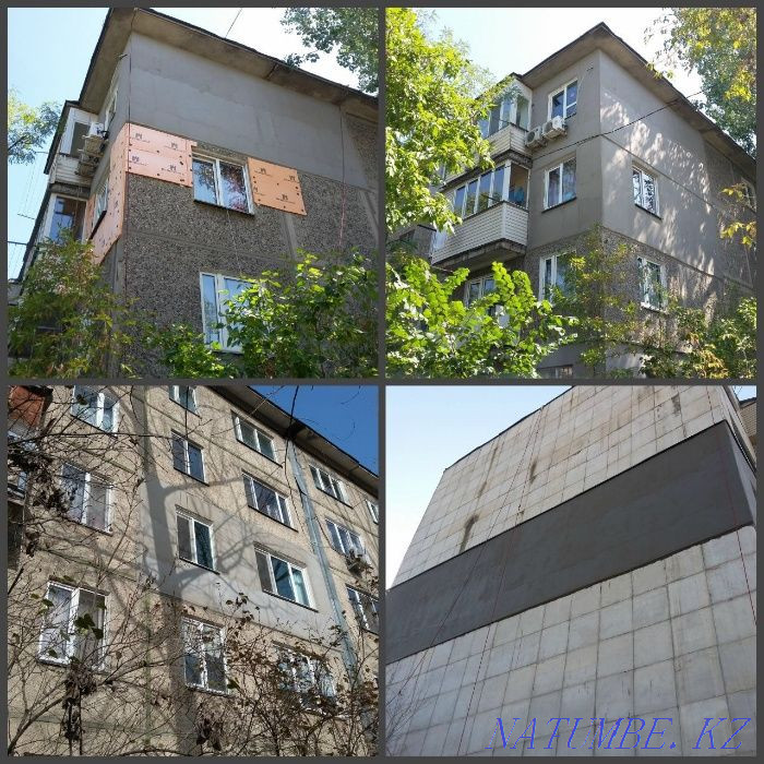 Warming of walls outside in Almaty. Insulation of external walls. Almaty - photo 2