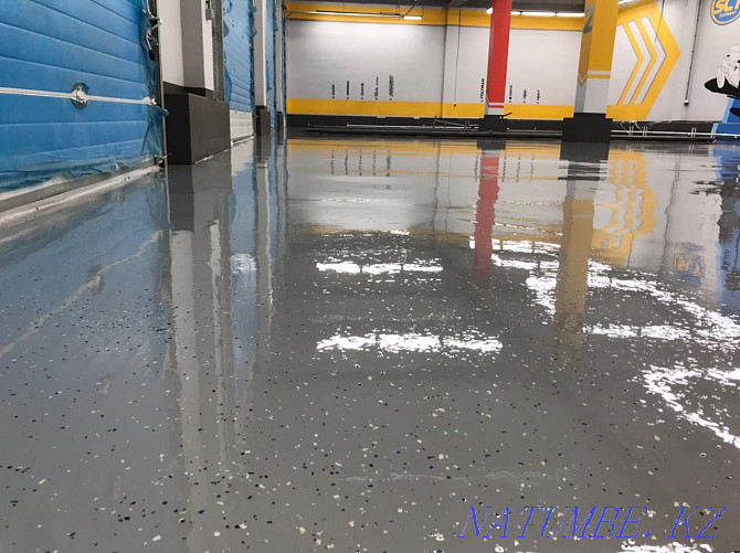 polymer floors. Industrial, decorative floors, concrete hardener. Aqsay - photo 3