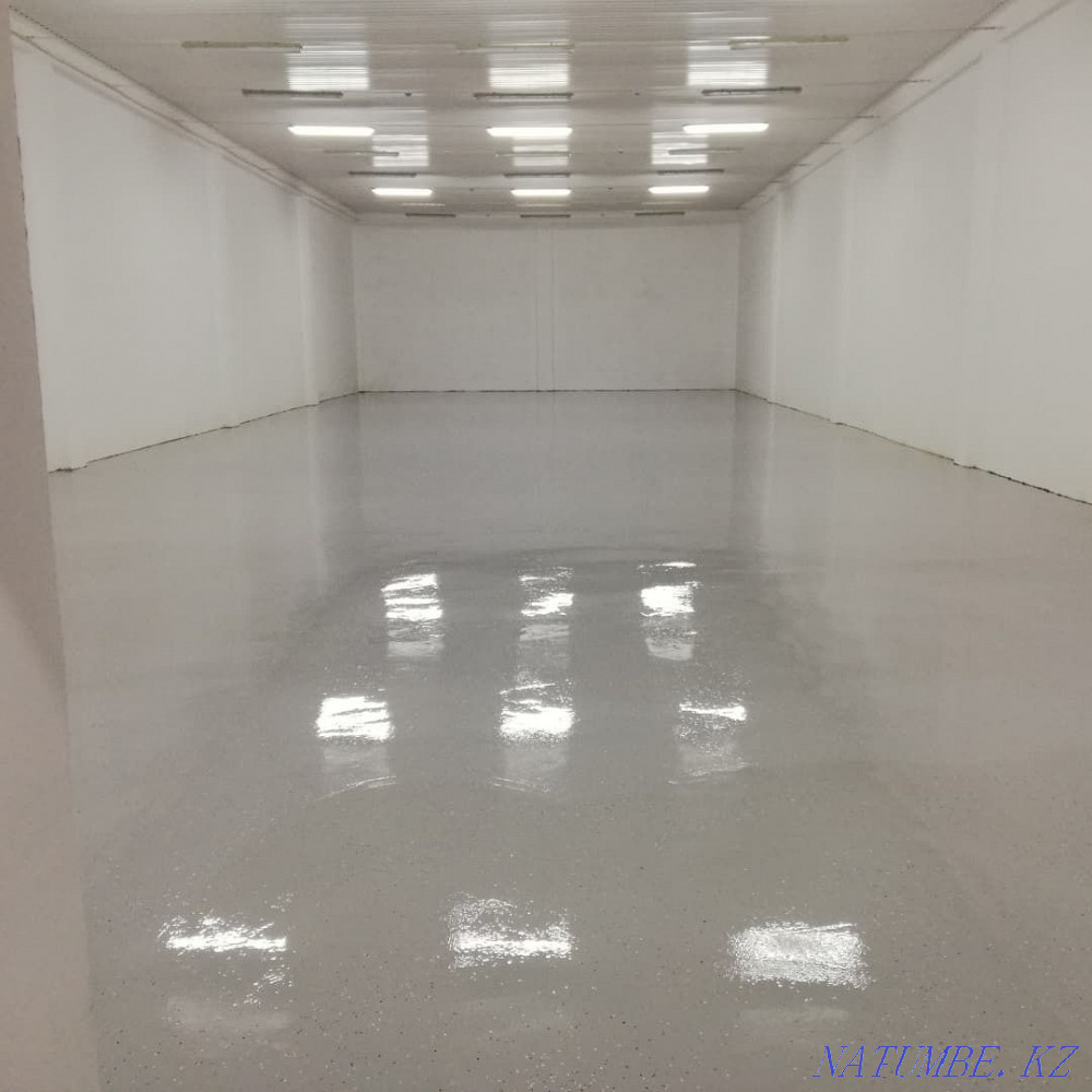 polymer floors. Industrial, decorative floors, concrete hardener. Aqsay - photo 1