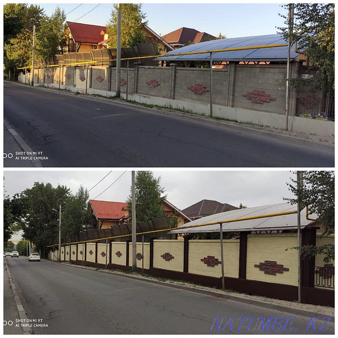 We paint Facade, houses, fence, Gates, roofs, concrete, painting Almaty - photo 6