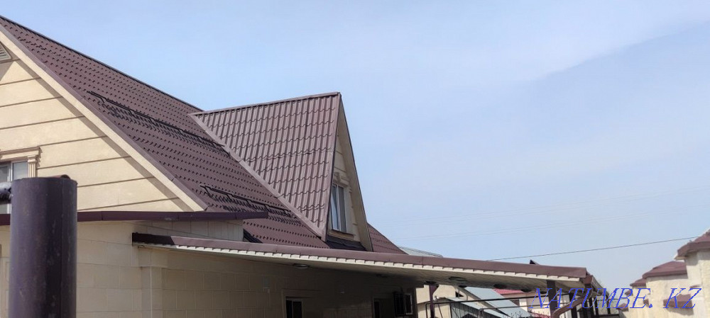 Қасбетті, үйлерді, қоршауды, қақпаларды, шатырларды, бетонды, кескіндемені бояймыз  Алматы - изображение 3