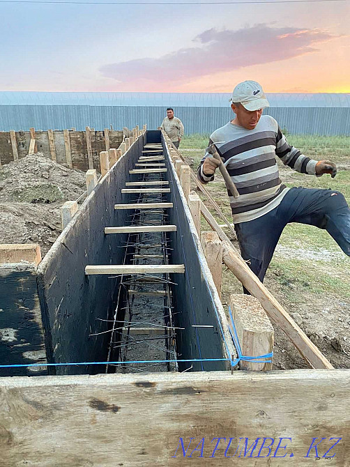Pouring the foundation with its own formwork. We fill the Foundation of Almaty Almaty - photo 5