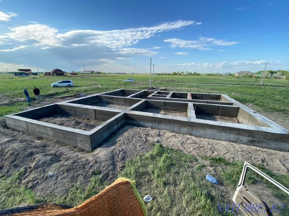 Pouring the foundation with its own formwork. We fill the Foundation of Almaty Almaty - photo 3