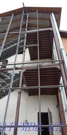 Aluminum stained glass windows and vestibule Kokshetau - photo 5