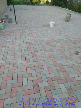 Laying paving stones of all kinds. Spliter block masonry with high quality Almaty - photo 7