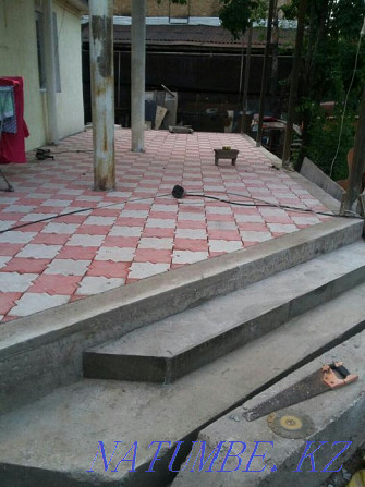 Laying paving stones of all kinds. Spliter block masonry with high quality Almaty - photo 6