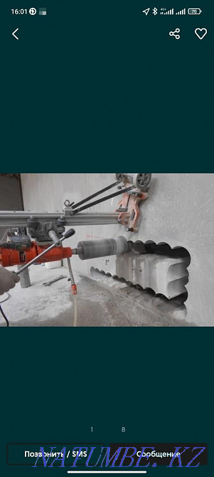 Алмазды бұрғылау, бұрғылау, монолит, бетон, кірпіш, ФБС.Бұрғылаушы  Астана - изображение 3