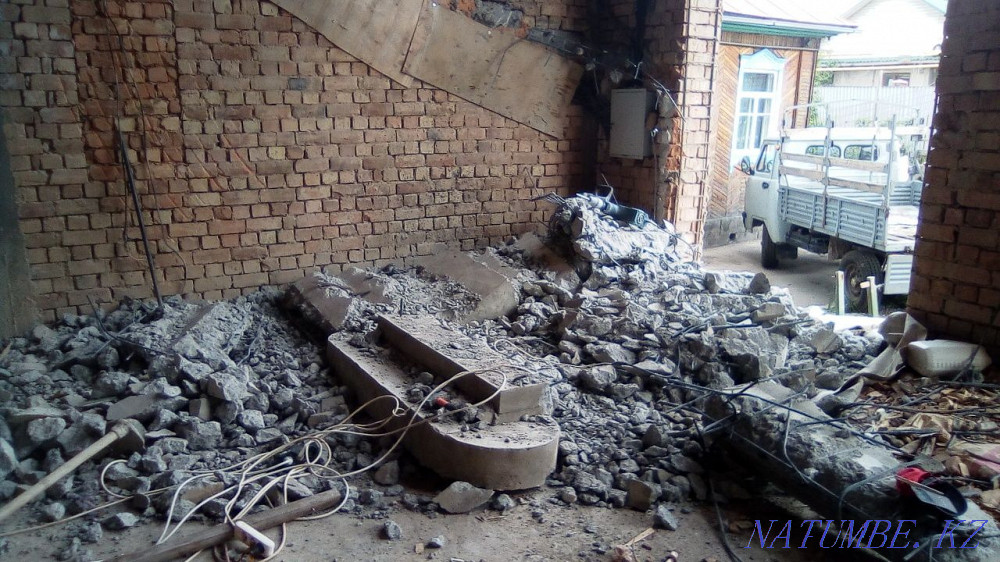 Dismantling of concrete destruction of a brick in Almaty we break asphalt we dig the ground Almaty - photo 6