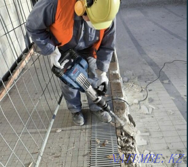 Копаем траншею,Делаем проёмы Алмазно/Лазерная Резка,Демонтаж,снос дома Шымкент - изображение 1