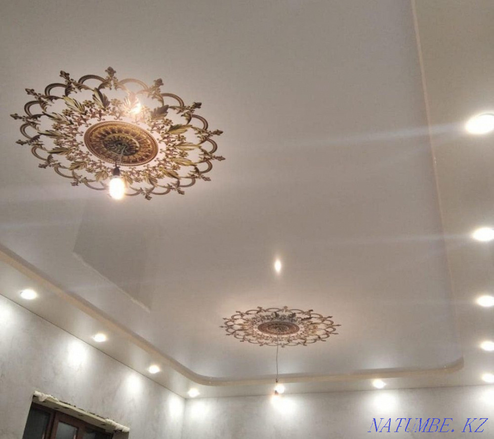 От 1600 Натяжной потолок, натяжные,Потолки,натжной,натижной,натежной Шымкент - изображение 1