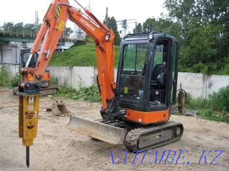 Rent a mini excavator, hydraulic hammer available. Almaty - photo 7