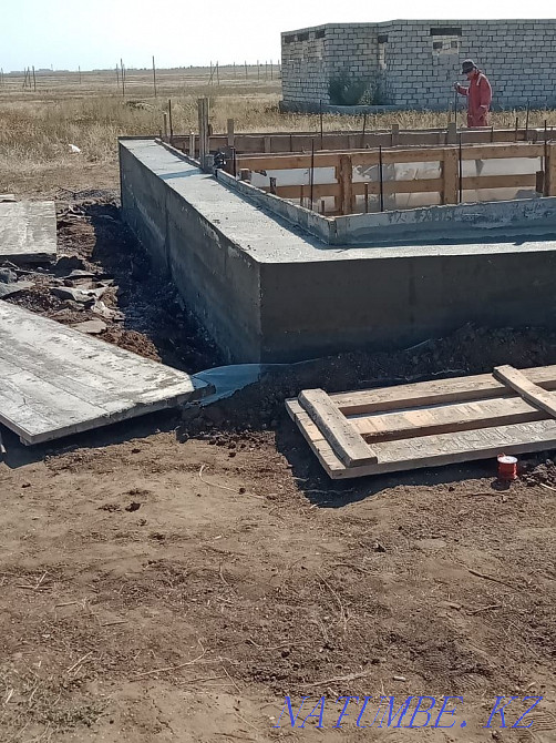 We fill the foundation with our formwork and tools Aqtobe - photo 1