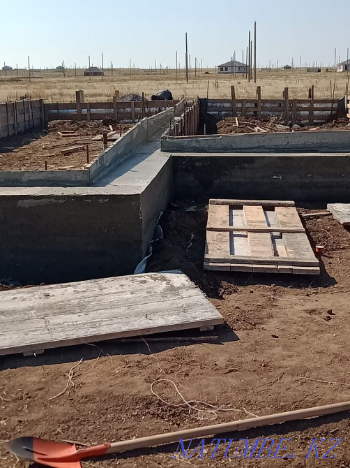 We fill the foundation with our formwork and tools Aqtobe - photo 7