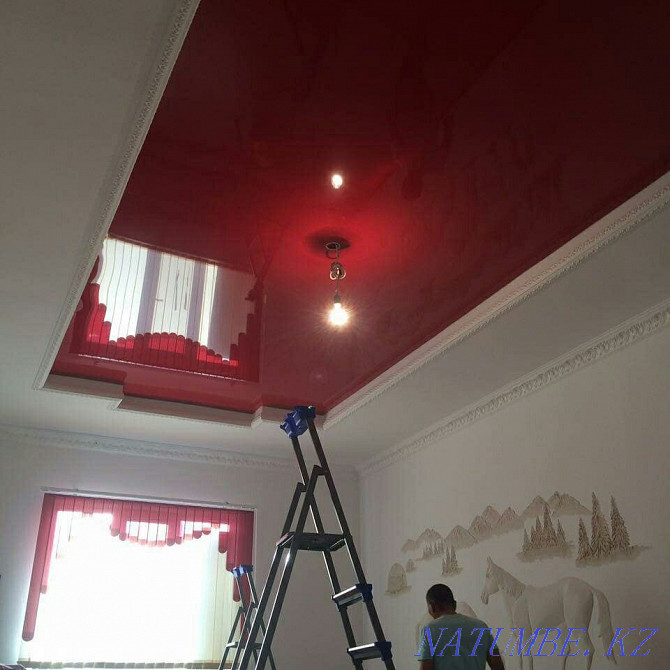 Stretch ceiling. Stretch ceiling. Ceiling. Inexpensive! Almaty - photo 6