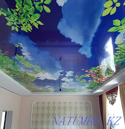 Stretch ceiling. Stretch ceiling. Ceiling. Inexpensive! Almaty - photo 1