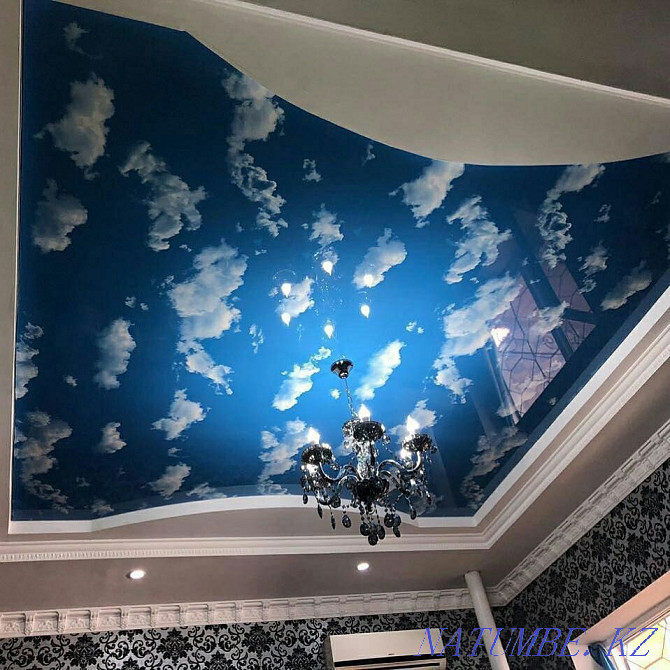 Stretch ceiling. Stretch ceiling. Ceiling. Inexpensive! Almaty - photo 4