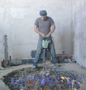 Demolition of a house Dismantling Partitions Jackhammer Prefarator destruction Shymkent - photo 1