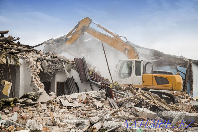 Demolition of a house Dismantling Partitions Jackhammer Prefarator destruction Shymkent - photo 5
