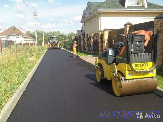 Asphalting (asphalt laying) in Almaty and areas of any complexity Almaty - photo 1