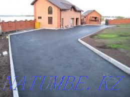 Asphalting (asphalting). Asphalt paving any size Almaty - photo 1