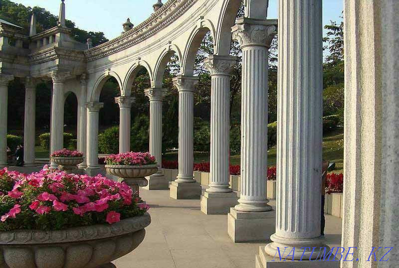 Pavilions.Canopies.Concrete.Columns.Pedestals.Balusters.Cornices.Shatyr.Ba?an Shymkent - photo 1