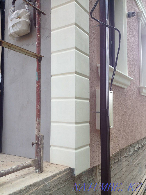 Munich plaster, cornices, gutter, plinth, paving stones, etc. Almaty - photo 5