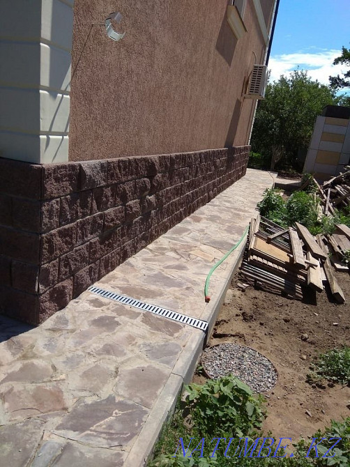 Munich plaster, cornices, gutter, plinth, paving stones, etc. Almaty - photo 3
