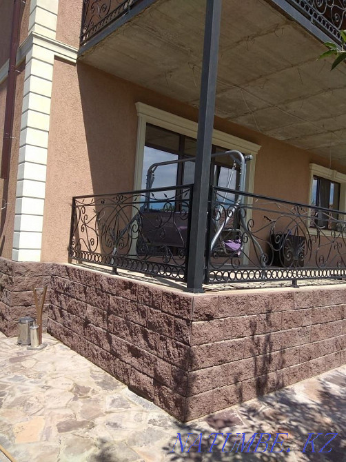 Munich plaster, cornices, gutter, plinth, paving stones, etc. Almaty - photo 2