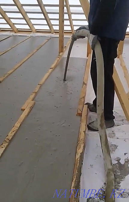 Утепления крыши ПЕНОБЕТОН Шымкент - изображение 1