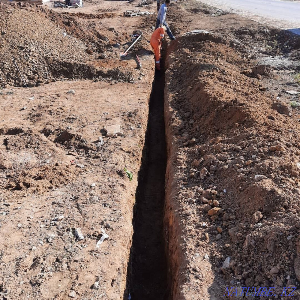 Қол қазу. ТРЕНШЕ. Жерді қазыңыз. КАТЛОВАН. Септикалық. Шұңқыр қазу  Астана - изображение 3