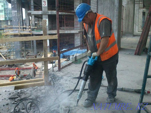 Demolition and Scrapping of Concrete Dismantling We cut concrete Diamond Concrete Breaker Compressor Shymkent - photo 7