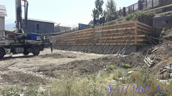 Pouring with formwork foundation monolithic concrete excavation Almaty - photo 6