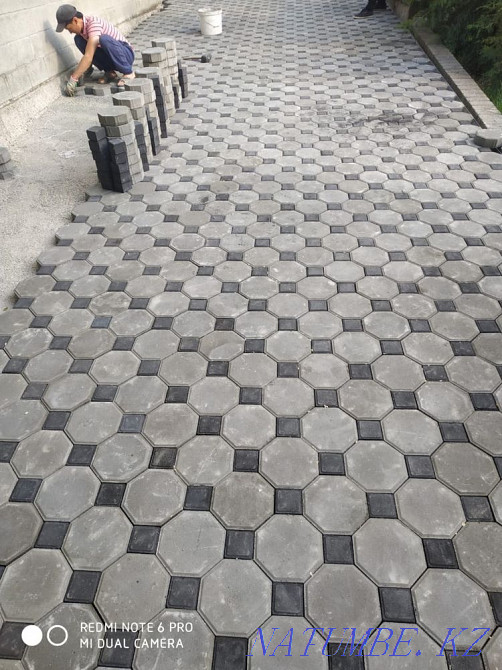 Тротуарды орнату бордюр және жиек төсеу  Алматы - изображение 6