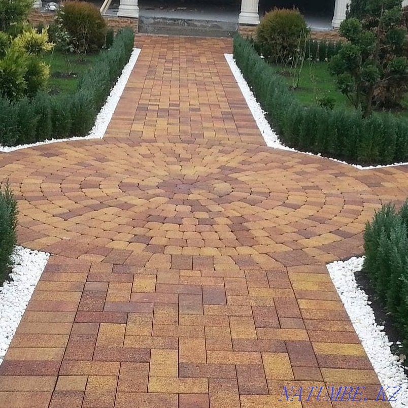Тротуарды орнату бордюр және жиек төсеу  Алматы - изображение 1