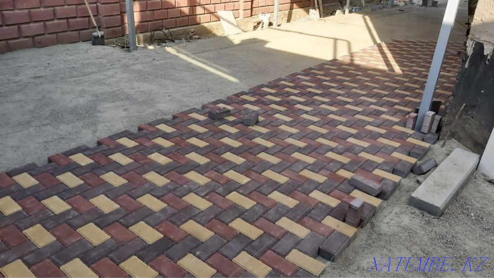Тротуарды орнату бордюр және жиек төсеу  Алматы - изображение 4