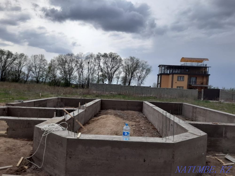 Фундамент залеваем всех дома Каскелен - изображение 7