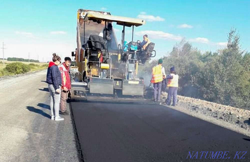 Asphalting. Asphalt laying. Urochishche Talgarbaytuma - photo 1