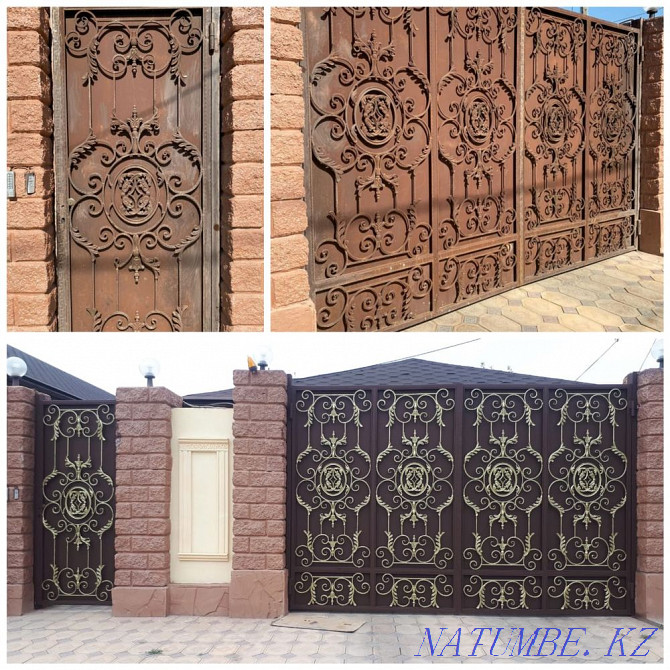 Painting. Gate painting. Fence painting. Roof painting. Facade. Concrete Almaty - photo 8