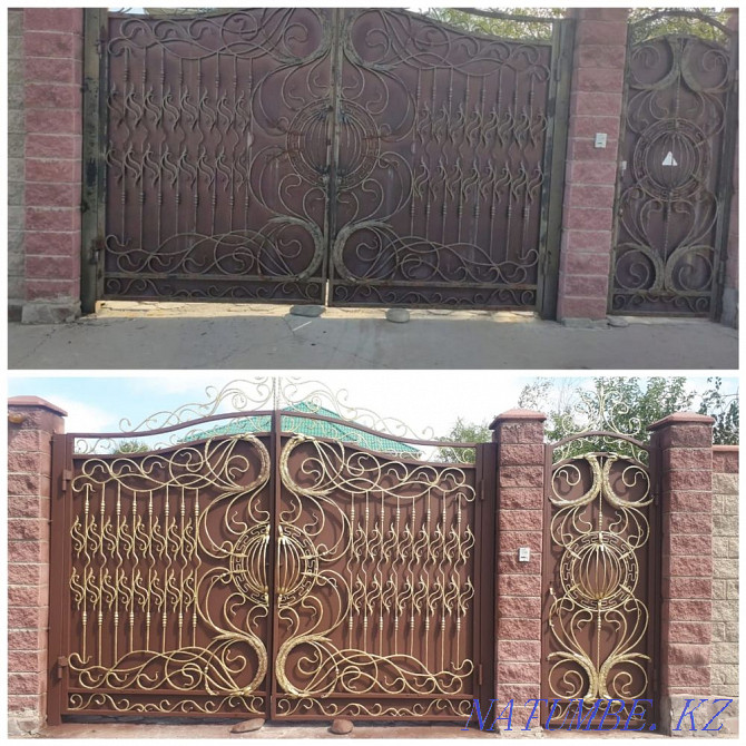 Painting. Gate painting. Fence painting. Roof painting. Facade. Concrete Almaty - photo 6