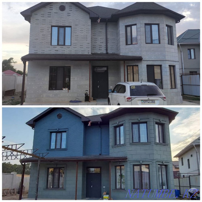 Painting. Gate painting. Fence painting. Roof painting. Facade. Concrete Almaty - photo 3